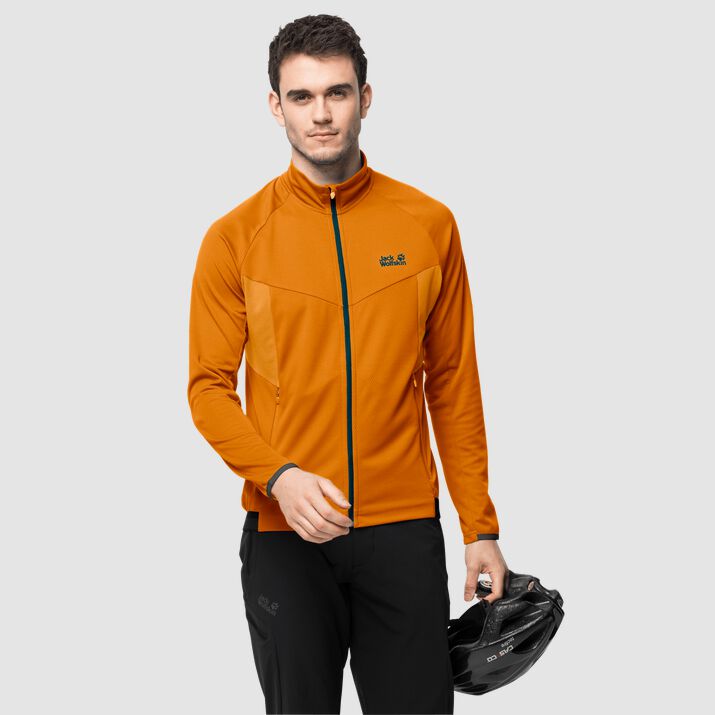 Jack Wolfskin Mens Gradient Cycling Jacket Orange 386072KVS